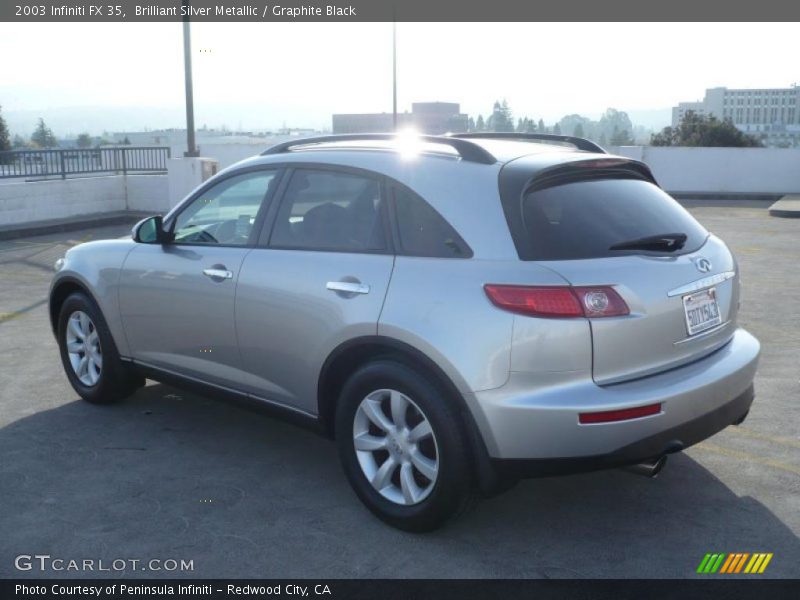 Brilliant Silver Metallic / Graphite Black 2003 Infiniti FX 35