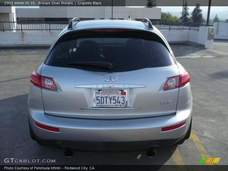 Brilliant Silver Metallic / Graphite Black 2003 Infiniti FX 35