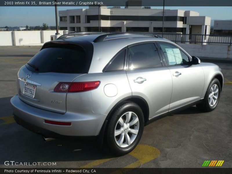 Brilliant Silver Metallic / Graphite Black 2003 Infiniti FX 35
