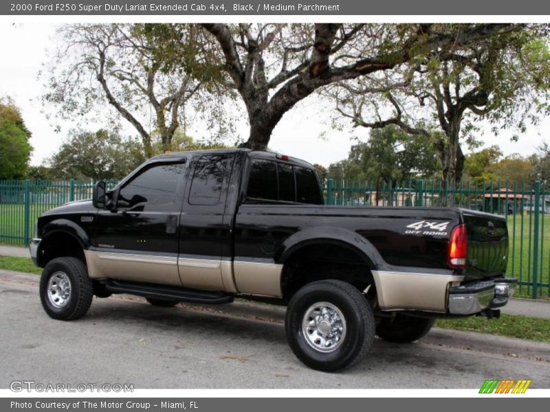 Black / Medium Parchment 2000 Ford F250 Super Duty Lariat Extended Cab 4x4