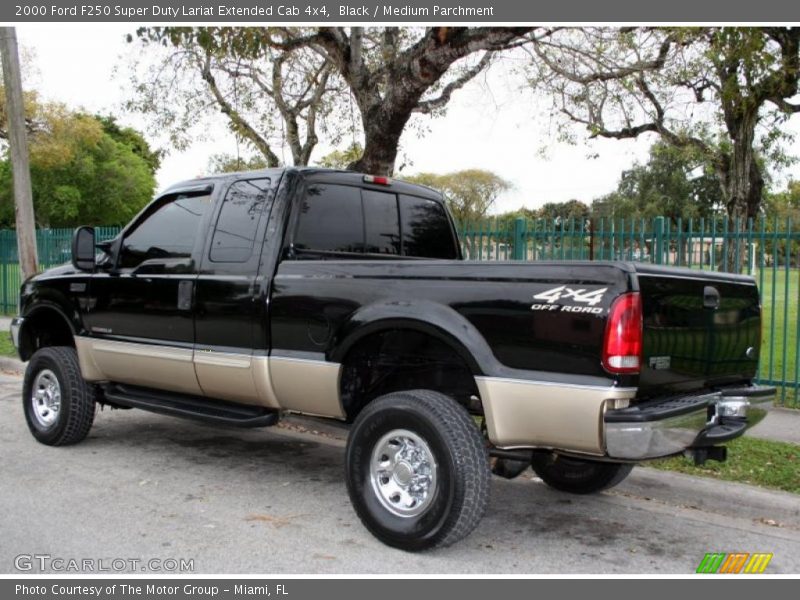 Black / Medium Parchment 2000 Ford F250 Super Duty Lariat Extended Cab 4x4