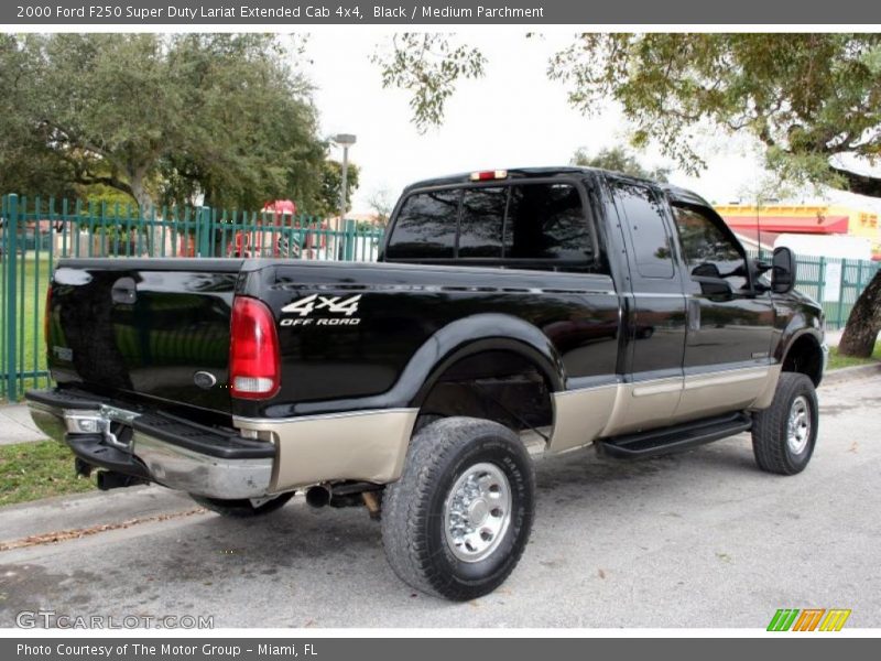 Black / Medium Parchment 2000 Ford F250 Super Duty Lariat Extended Cab 4x4