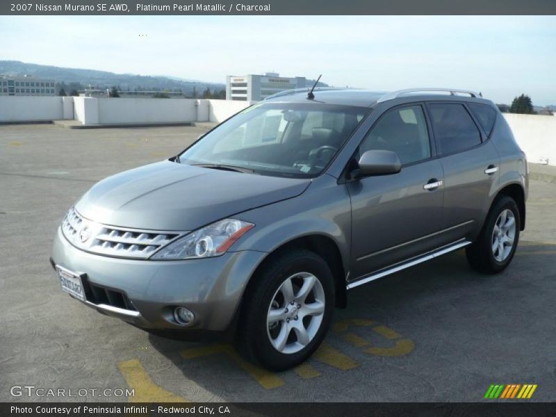 Platinum Pearl Matallic / Charcoal 2007 Nissan Murano SE AWD