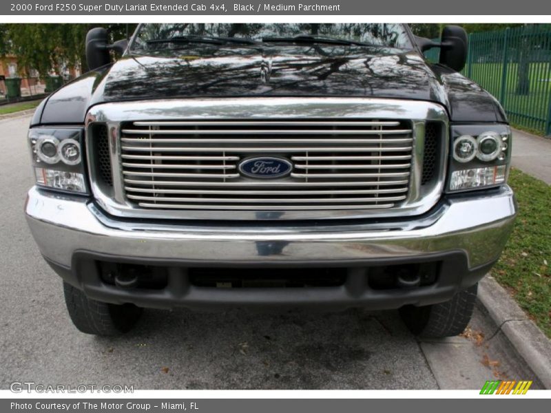 Black / Medium Parchment 2000 Ford F250 Super Duty Lariat Extended Cab 4x4
