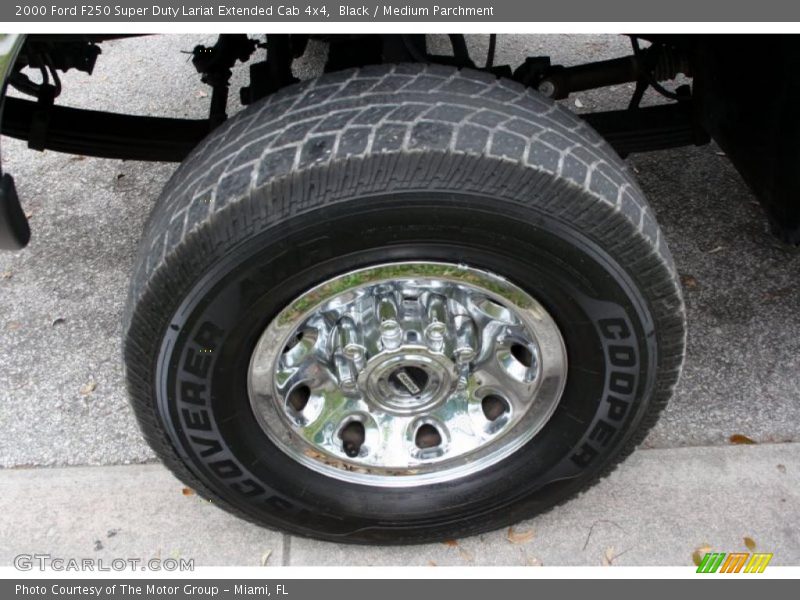 Black / Medium Parchment 2000 Ford F250 Super Duty Lariat Extended Cab 4x4