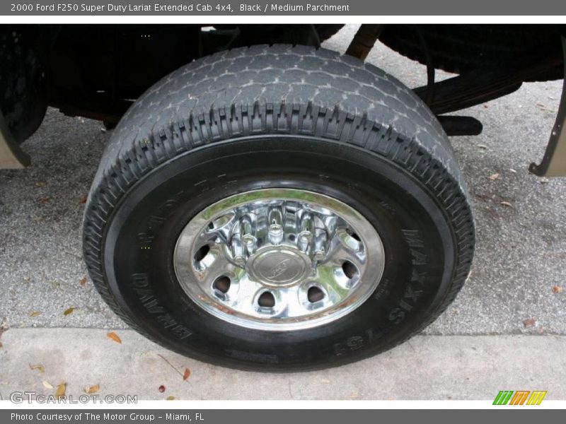 Black / Medium Parchment 2000 Ford F250 Super Duty Lariat Extended Cab 4x4