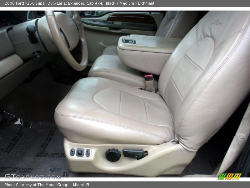 Black / Medium Parchment 2000 Ford F250 Super Duty Lariat Extended Cab 4x4