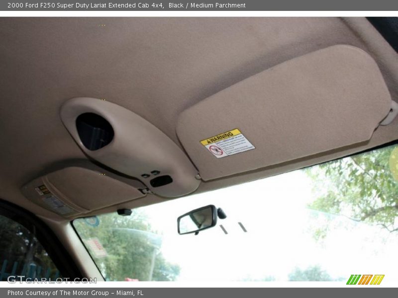 Black / Medium Parchment 2000 Ford F250 Super Duty Lariat Extended Cab 4x4