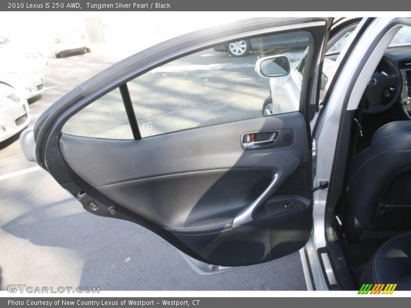 Tungsten Silver Pearl / Black 2010 Lexus IS 250 AWD