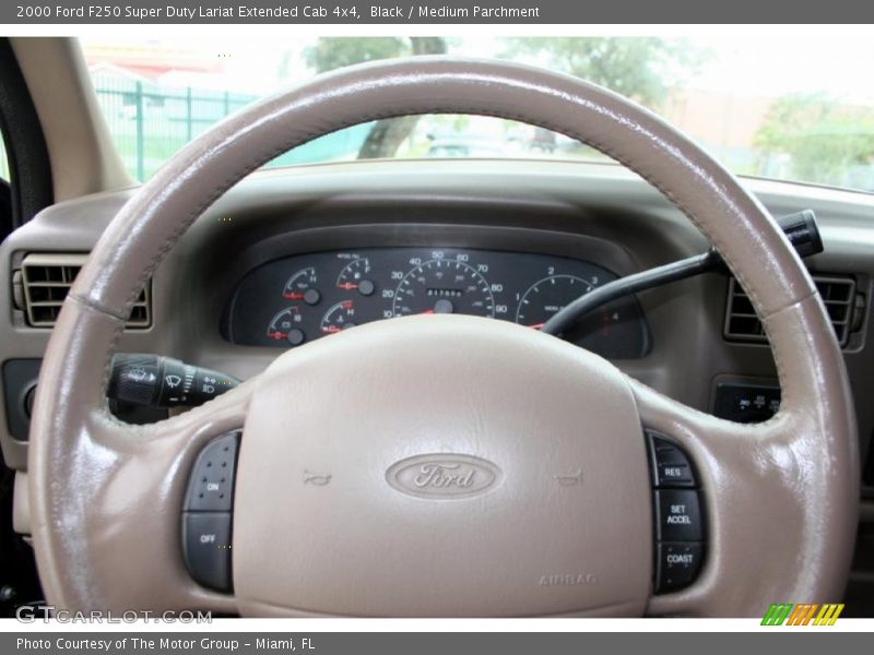 Black / Medium Parchment 2000 Ford F250 Super Duty Lariat Extended Cab 4x4
