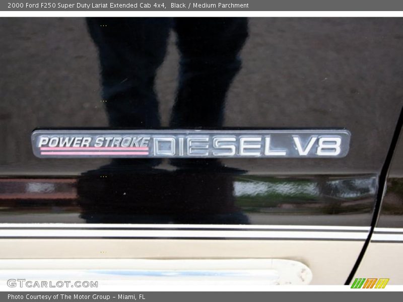 Black / Medium Parchment 2000 Ford F250 Super Duty Lariat Extended Cab 4x4