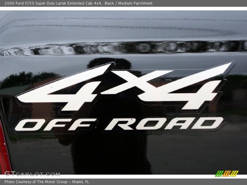 Black / Medium Parchment 2000 Ford F250 Super Duty Lariat Extended Cab 4x4