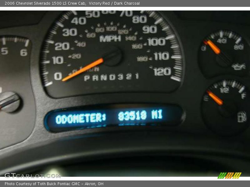 Victory Red / Dark Charcoal 2006 Chevrolet Silverado 1500 LS Crew Cab