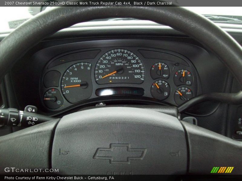 Black / Dark Charcoal 2007 Chevrolet Silverado 2500HD Classic Work Truck Regular Cab 4x4