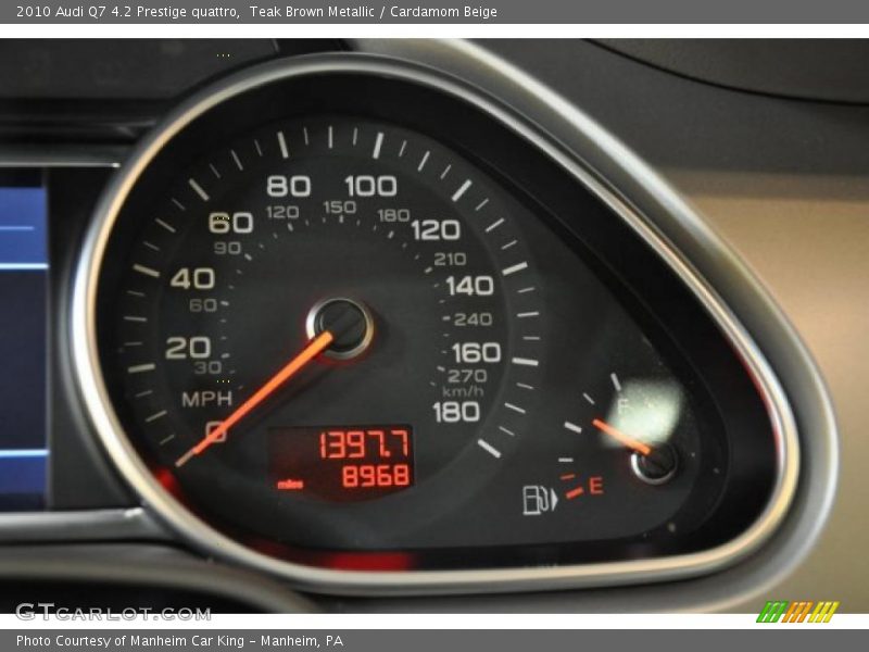 Teak Brown Metallic / Cardamom Beige 2010 Audi Q7 4.2 Prestige quattro