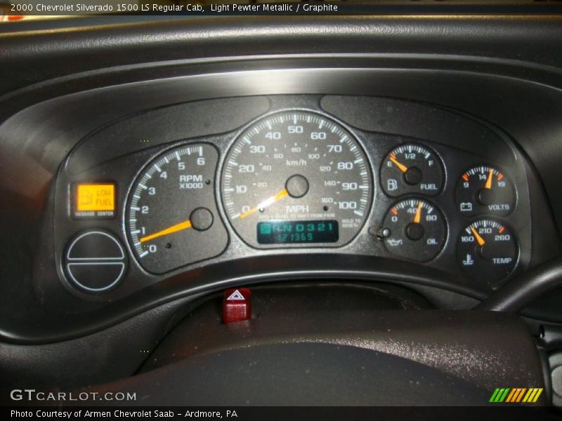 Light Pewter Metallic / Graphite 2000 Chevrolet Silverado 1500 LS Regular Cab