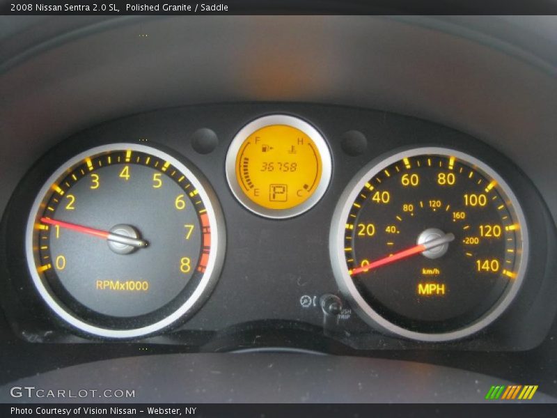 Polished Granite / Saddle 2008 Nissan Sentra 2.0 SL