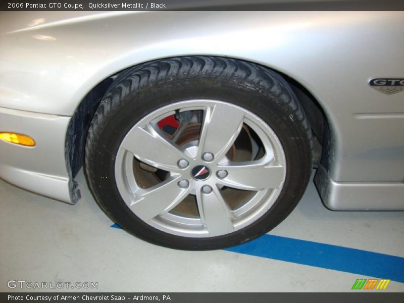 Quicksilver Metallic / Black 2006 Pontiac GTO Coupe