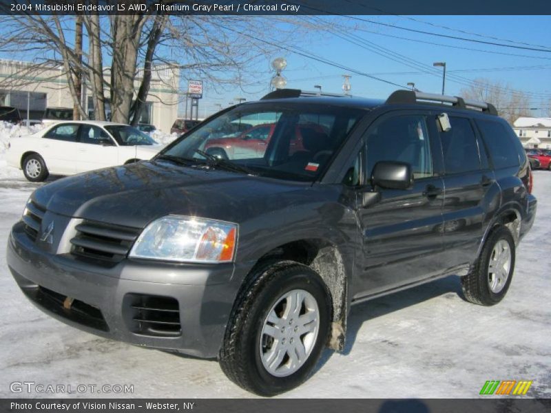 Titanium Gray Pearl / Charcoal Gray 2004 Mitsubishi Endeavor LS AWD