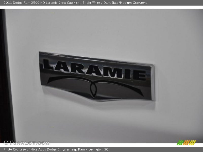 Bright White / Dark Slate/Medium Graystone 2011 Dodge Ram 2500 HD Laramie Crew Cab 4x4