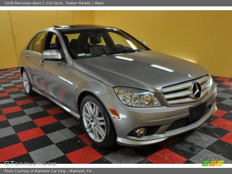 Pewter Metallic / Black 2008 Mercedes-Benz C 300 Sport