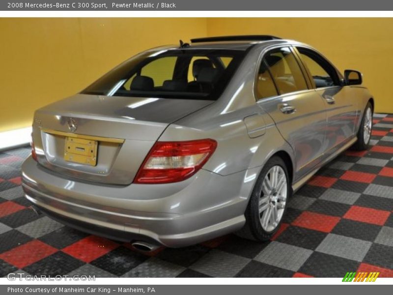 Pewter Metallic / Black 2008 Mercedes-Benz C 300 Sport