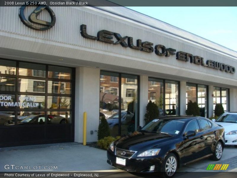 Obsidian Black / Black 2008 Lexus IS 250 AWD