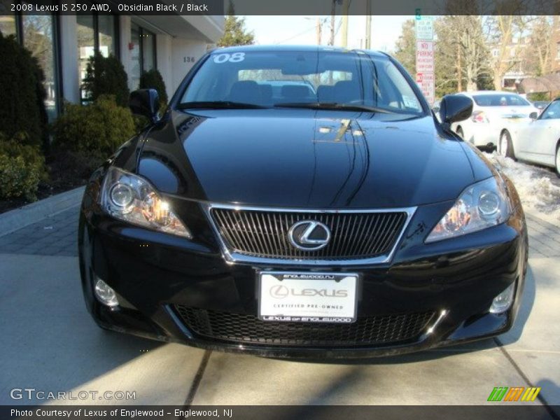 Obsidian Black / Black 2008 Lexus IS 250 AWD