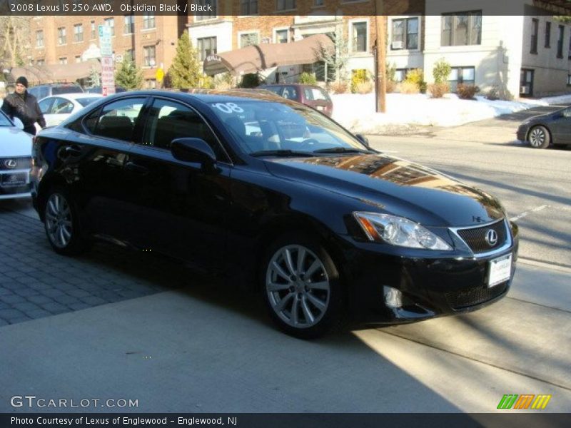 Obsidian Black / Black 2008 Lexus IS 250 AWD