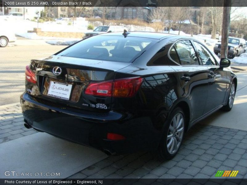 Obsidian Black / Black 2008 Lexus IS 250 AWD