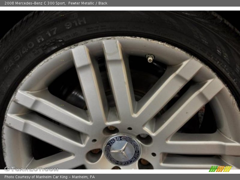 Pewter Metallic / Black 2008 Mercedes-Benz C 300 Sport