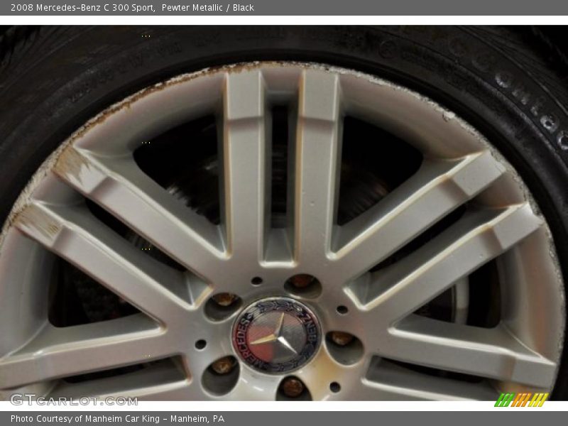 Pewter Metallic / Black 2008 Mercedes-Benz C 300 Sport
