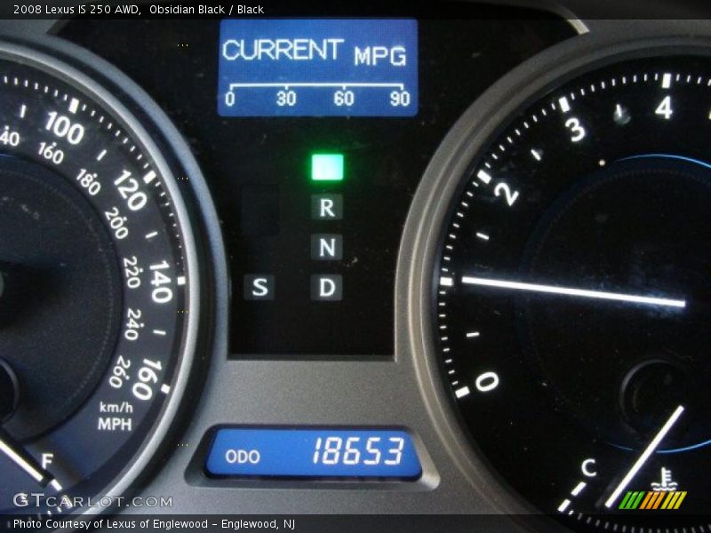 Obsidian Black / Black 2008 Lexus IS 250 AWD
