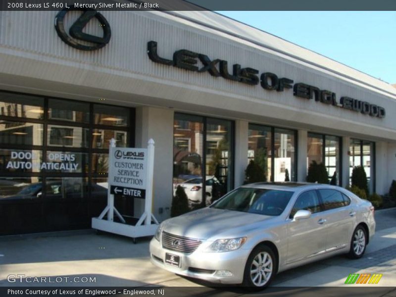 Mercury Silver Metallic / Black 2008 Lexus LS 460 L