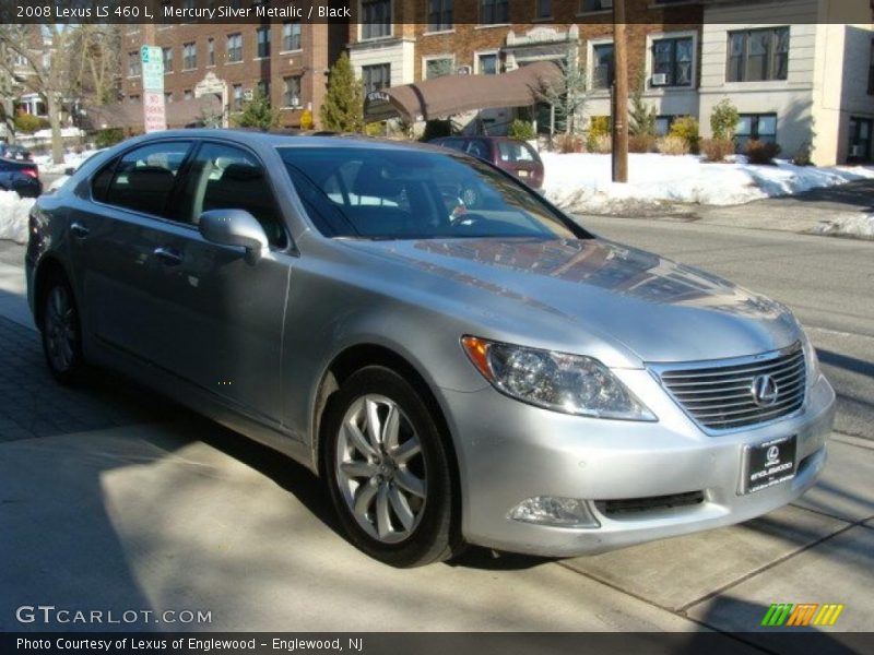 Mercury Silver Metallic / Black 2008 Lexus LS 460 L
