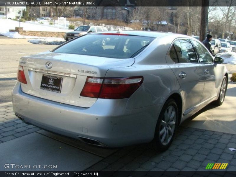Mercury Silver Metallic / Black 2008 Lexus LS 460 L