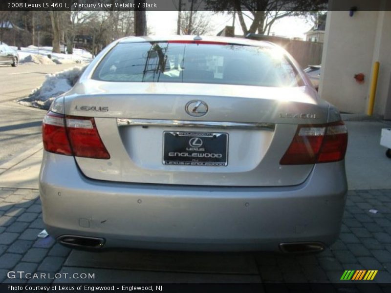Mercury Silver Metallic / Black 2008 Lexus LS 460 L