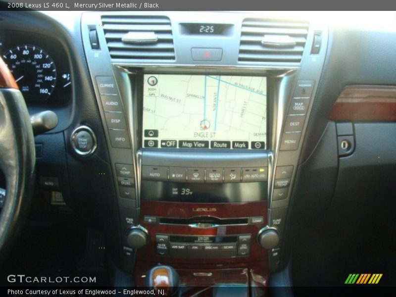 Mercury Silver Metallic / Black 2008 Lexus LS 460 L