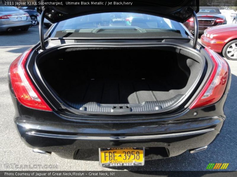 Ultimate Black Metallic / Jet Black/Ivory 2011 Jaguar XJ XJL Supercharged