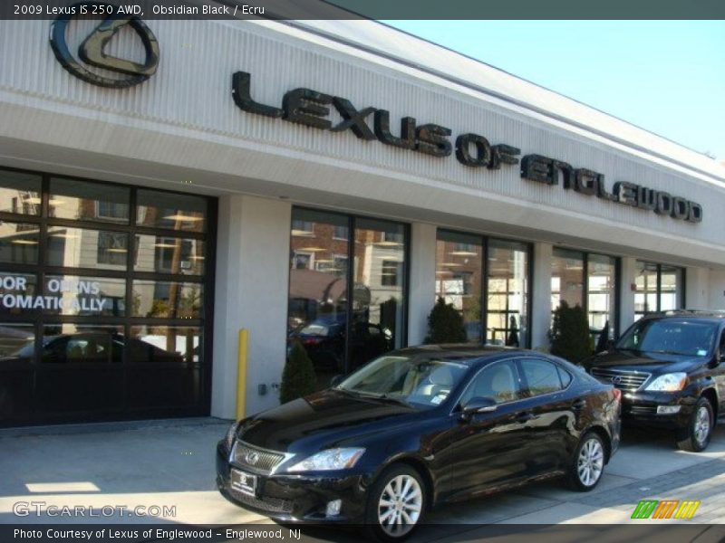 Obsidian Black / Ecru 2009 Lexus IS 250 AWD