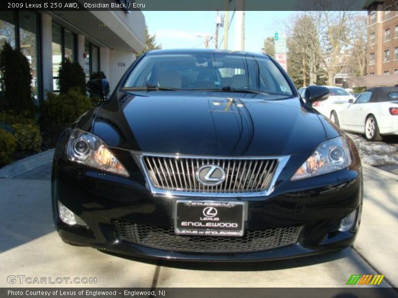 Obsidian Black / Ecru 2009 Lexus IS 250 AWD