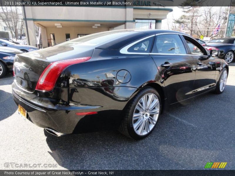 Ultimate Black Metallic / Jet Black/Ivory 2011 Jaguar XJ XJL Supercharged