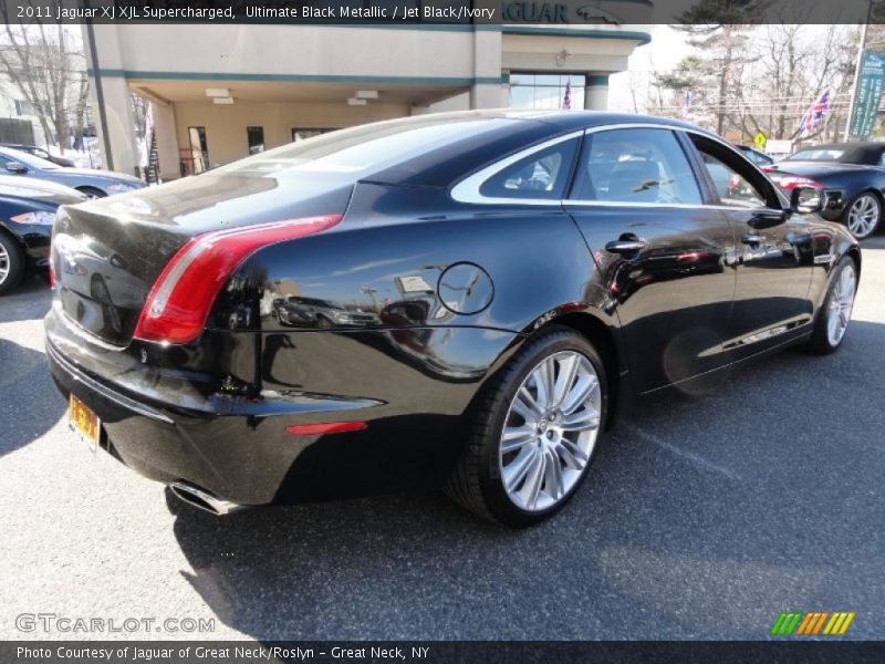 Ultimate Black Metallic / Jet Black/Ivory 2011 Jaguar XJ XJL Supercharged