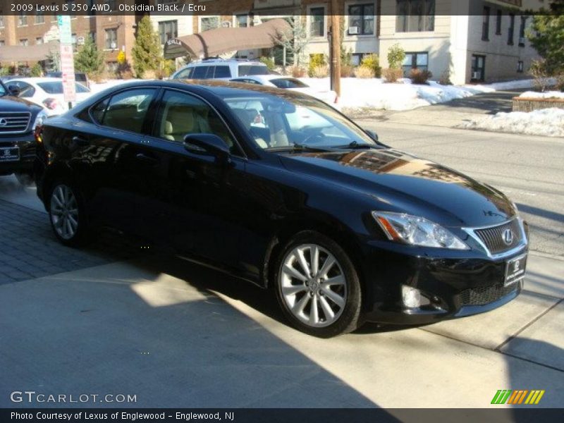 Obsidian Black / Ecru 2009 Lexus IS 250 AWD