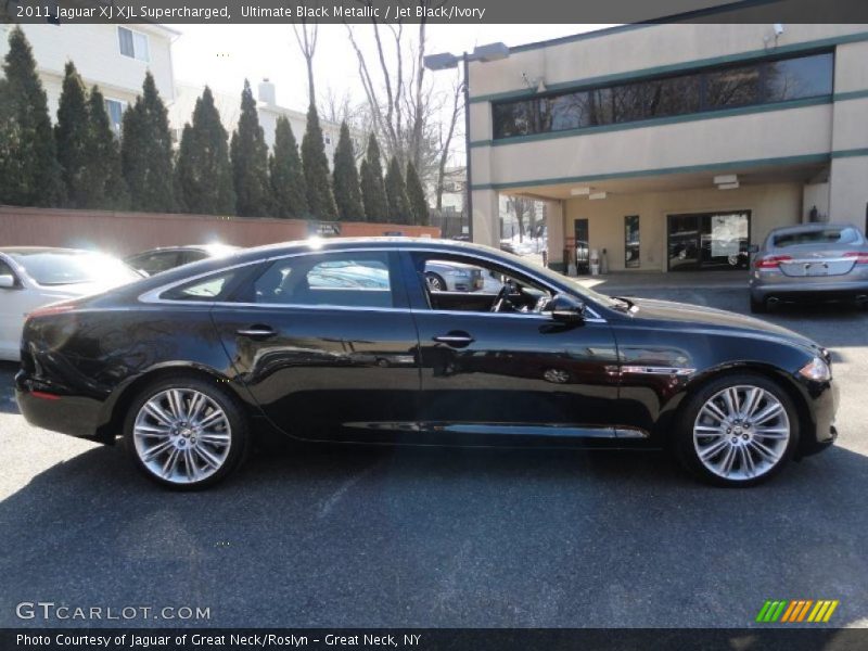 Ultimate Black Metallic / Jet Black/Ivory 2011 Jaguar XJ XJL Supercharged