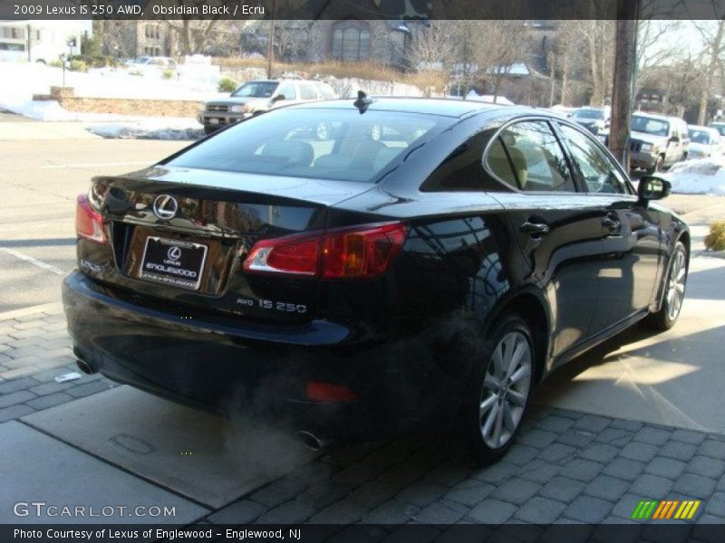Obsidian Black / Ecru 2009 Lexus IS 250 AWD