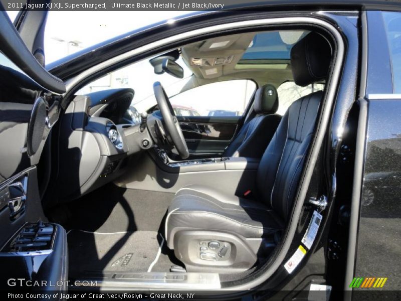 Ultimate Black Metallic / Jet Black/Ivory 2011 Jaguar XJ XJL Supercharged