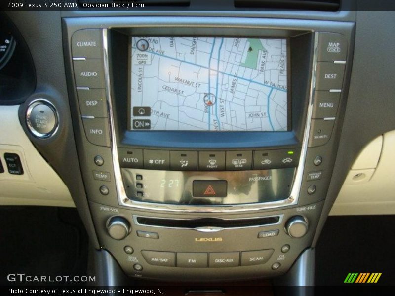 Navigation of 2009 IS 250 AWD