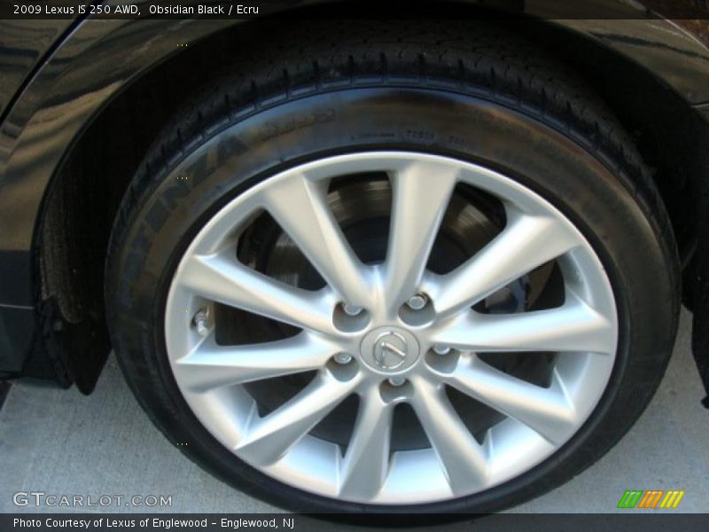 Obsidian Black / Ecru 2009 Lexus IS 250 AWD