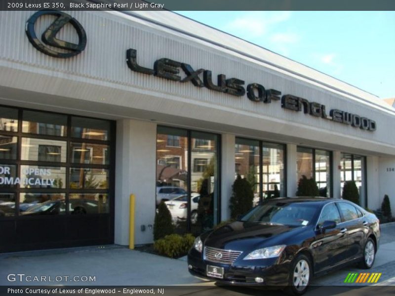 Black Sapphire Pearl / Light Gray 2009 Lexus ES 350